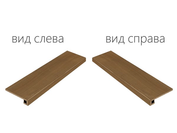 Ступень Элемент Могано угловая левая 33x120 (620070000782)