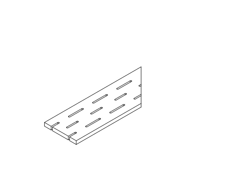 Решетка Миллениум Блэк 20x60 правая X2 (620090000759)